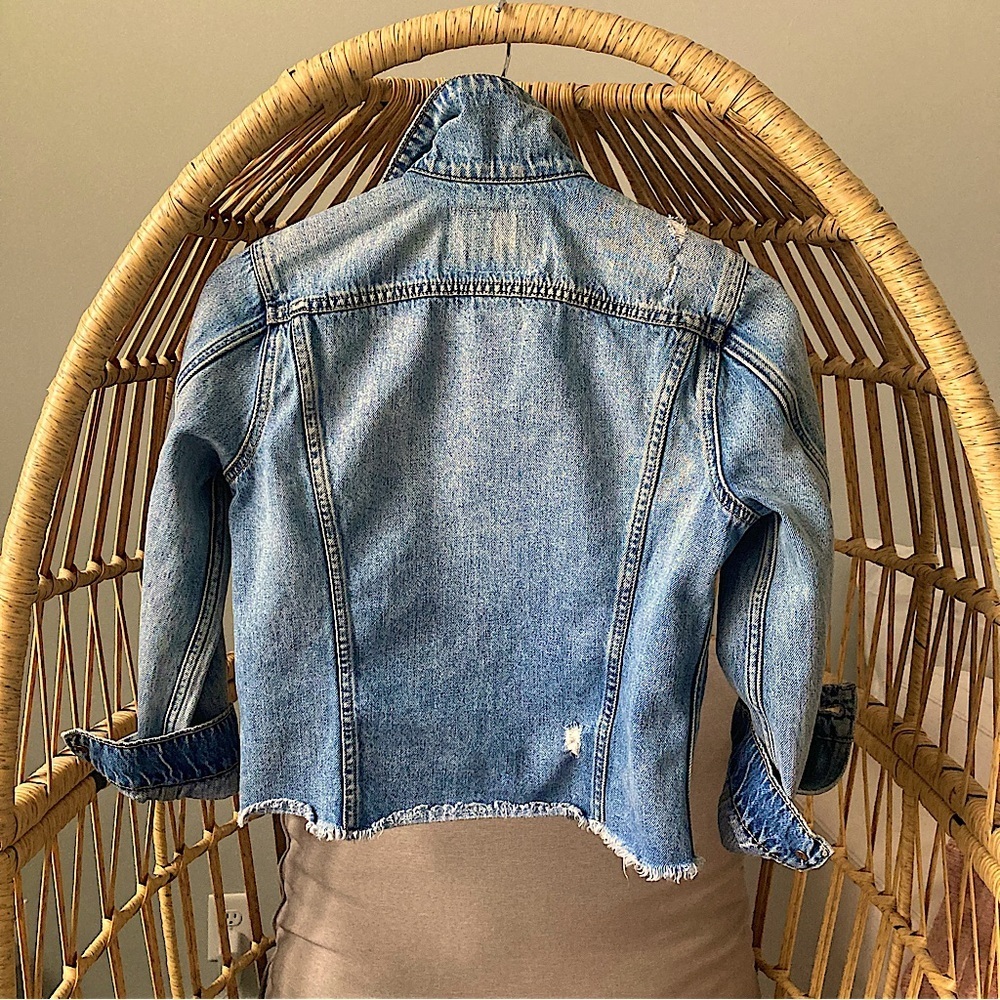 Lucky Brand Tomboy trucker denim jean jacket coat iconic American aesthetic must - Picture 3 of 6